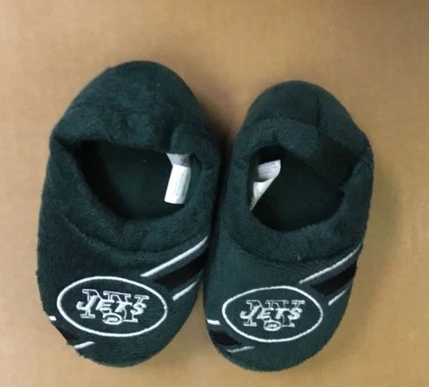 New York Jets NFL Football Sports Slippers Child 6" long 3" wide by FOREVER Cover