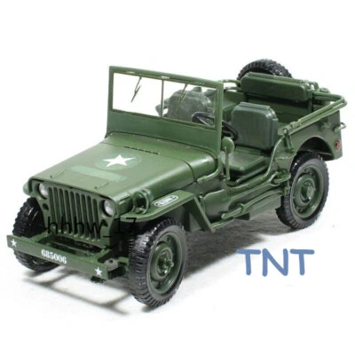 Military Tactical Car Model Alloy Tactics Convertible Car Kids 1/18 Model Toys  - Image 1 of 4