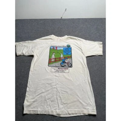 Camiseta gráfica vintage 1995 Central Jersey Bicycle Club gira plana anual L Foto 1 de 4