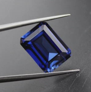 Lab Created Blue Sapphire Corundum Octagon Faceted Loose Stones(4x2mm - 18x13mm) - Bild 1 von 2