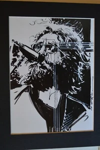 Matted Print JERRY GARCIA by Brian Stelfreeze Fits an 11x14 Frame Grateful Dead - Picture 1 of 1