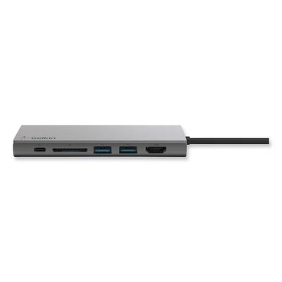 Belkin F4U092BTSGY 6 Ports USB-C Multimedia Hub - Space Gray New - Image 1 of 4