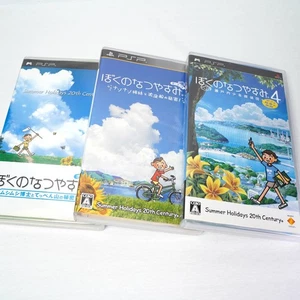 Lot 3 PSP Boku no Natsuyasumi 1 2 4 set Summer Holidays 20th Century Tested JP - Picture 1 of 5