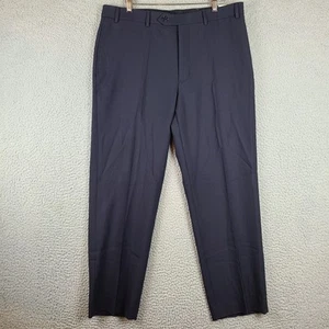 Brooks Brothers 346 Men's Regent Fit Black Wool Dress Pants Trousers 36x29 - Picture 1 of 10