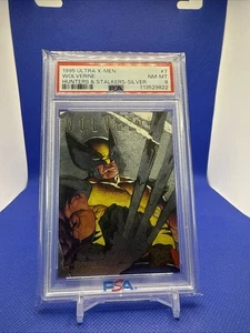 Wolverine 1995 Fleer Ultra X-Men PSA 8 Hunters & Stalkers Silver Foil #7 Marvel - Picture 1 of 2