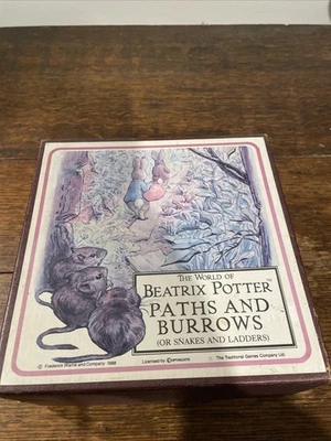 Beatrix Potter Paths And Burrows Peter Rabbit Snakes & Ladders Game 1988 - Image 1 of 4