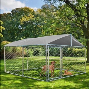 Outdoor Dog Kennel with Roof Dog Enclosures for Outside Dog Runner for Yard O... - Picture 1 of 8