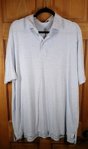 Southern Marsh Shirt Mens XL Short Sleeve White With Blue Stripes Golf Polo - Picture 1 of 7