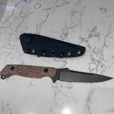 Canyon Edge Knife 8.5” Tactical FIXED BLADE KNIFE w/ Kydex Sheath Brown Survival - Image 1 of 4