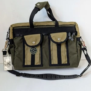 RED OXX MFG Metro Laptop Briefcase - Safari Colors Olive Green Black - USA MADE - Picture 1 of 23