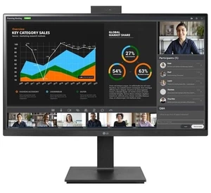 LG 27' IPS 5ms 2K Webcam & Mic, QHD (2560x1440) Pivot Monitor with Built-in - Picture 1 of 4