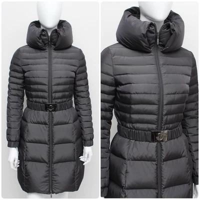 Casaco acolchoado feminino autêntico MONCLER Durace longo tamanho 0 ~XS - Imagem 1 de 4