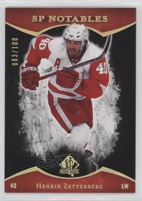 2007-08 SP Authentic SP Notables Limited /100 Henrik Zetterberg #139 - Image 1 of 2