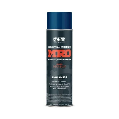 620-1426 Seymour MRO Industrial High-Solids Spray Paint, Deep Blue (16 oz)