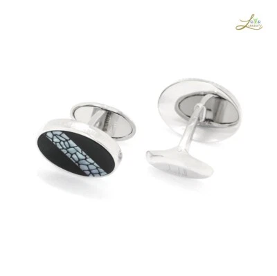 Gemelos Dunhill Shell a rayas Foto 1 de 4