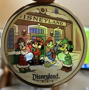 Vintage Disneyland 1999 Stained Glass Christmas Ornament Disney Train Station - Picture 1 of 7