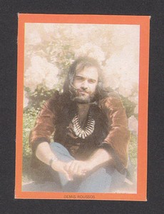 Demis Roussos Scarce 1970s Pop Rock Music Sticker from Belgium