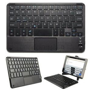 Mini Bluetooth Keyboard Wireless Ultra Thin w/ Touchpad for iOS Android Windows