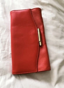 LK Bennet orange-red leather Bag. Used once - Picture 1 of 4