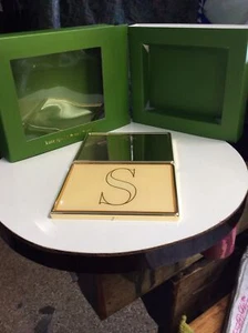 Kate Spade Personal Id Case Embroidered With “S” Gold And Yellow - Picture 1 of 3