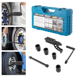 1:64 Torque Multiplier Lug Nut Wrench Truck Wheel Remover with 4 Socket 21-41mm - Picture 1 of 24