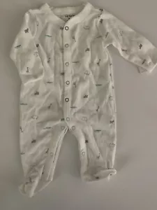 Carters Baby Boys Thermal Sleeper Coverall Size Preemie Newborn 3 9 Months Ivory - Picture 1 of 2