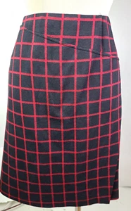 J.jill Skirt Wrap Business plaid A-line Pocket Size XL - Picture 1 of 5