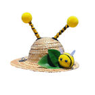 Trendy Dog Straw Hat - Adjustable Chin Strap for Funny Pet Cap