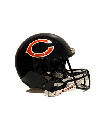 Authentic Chicago Bear Full Size Helmet - Condition: Excellent Cover