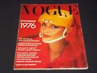 1976 January Vogue Uk Magazine - Nice Fashion Front Cover - E 5650