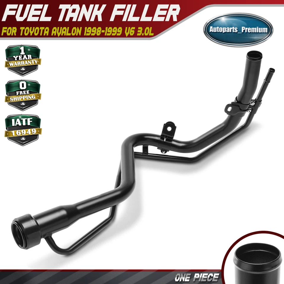 Cuello de llenado de tanque de combustible de acero para Toyota Avalon 1998 1999 V6 3,0 L gas a 8/1998 Foto 1 de 4