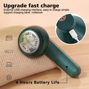 Rechargeable Electric Clothes Lint Pill Fluff Remover Fabric Sweater Fuzz Shaver - Picture 1 of 15