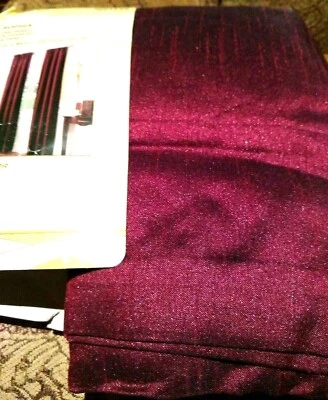 Style Selections Sophia Red Curtain Drape Panel Lined  40x84L NIP - Image 1 of 2