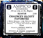 AMPICO Olcott CHAUNCEY OLCOTT FAVORITEN 5 Auswahl 52107-H Spieler Klavierrolle