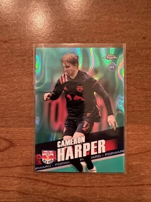 2022 Topps Chrome MLS Cameron Harper Rookie Aqua Lava Refractor 223/299 - Image 1 of 2