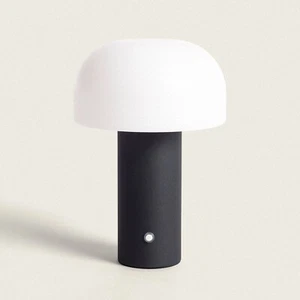 Lámpara de jardín LED CCT portátil negra lámpara de mesa recargable regulable - Imagen 1 de 6