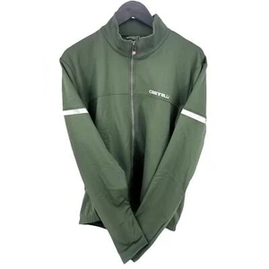 Castelli Fondo 2 Mens Jersey Full Zip Cycling jersey Green - Picture 1 of 2