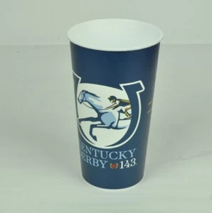 Kentucky Derby 143 Plastic Cup Blue BPA Free Church Hill Downs Horse Race Racing - Picture 1 of 1