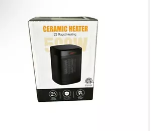 Intertek Small Space CERAMIC PORTABLE HEATER 2s RAPID HEATER Indoor Use 500W - Picture 1 of 5