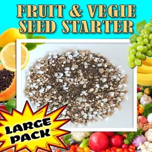 VERMICULITE-SMOKE INFUSED-PERLITE-FRUIT/VEG SEED RAISING GERMINATION STARTER MIX - Picture 1 of 8