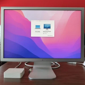 READ - Apple 23" Cinema Display A1082 DVI Classic Aluminum w/ Power Supply 2004 - Picture 1 of 15