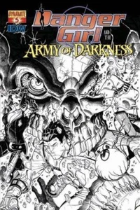 1:10 Dibujo variante DANGER GIRL vs ARMY OF DARDARKNESS 5 DINAMITA IDW ceniza 1a impresión - Imagen 1 de 1