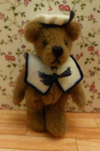 World of miniature bear  - sailor tgif - for dollhouse or collection - signed - Picture 1 of 3