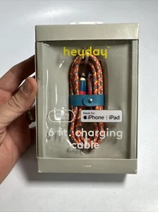 Heyday Charging Cable MFi-Certified Lightning to USB-C Braided 6ft iPhone & iPad - Picture 1 of 7