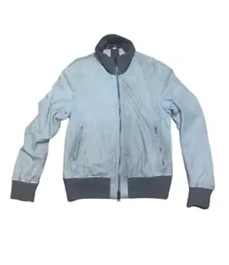 BURBERRY SAND SUEDE BOMBER JACKET Men Beige Size M - Picture 1 of 13