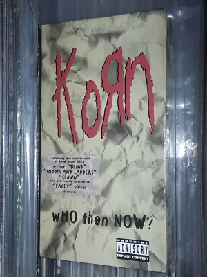 ORIGINAL KORN WHO THEN NOW  1997 USA VHS VIDEOS LIVE HYPE STICKER SEALED METAL M - Image 1 of 4