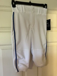 Champro Youth Baseball Pant XS White With Blue - Picture 1 of 4