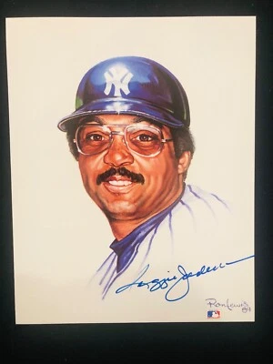 RETRATO LEYENDAS VIVAS #5 IMPRESIÓN 8X10, FIRMADO REGGIE JACKSON Foto 1 de 3