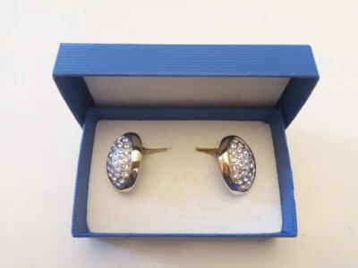 Pierre Lang goldene Ohrringe mit Zirkoniasteinen - Bild 1 von 4