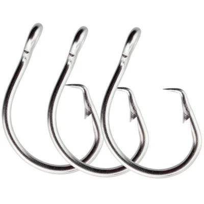 30pc 39960 11/0 Tuna Circle Fishing Hook Stainless Steel Big Game Saltwater Hook - Image 1 of 4